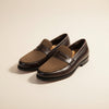 TWO-TONE SADDLE PENNY LOAFER