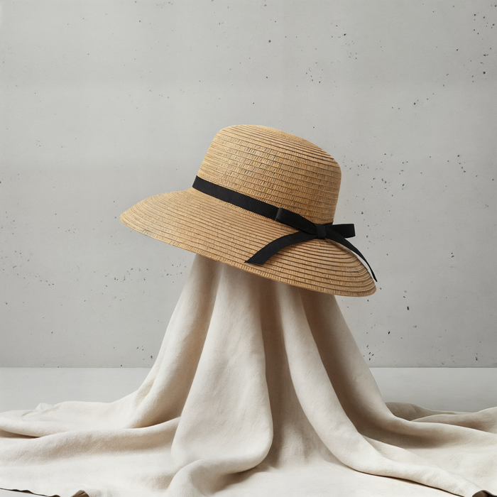 WIDE BRIM RAFFIA SUN HAT