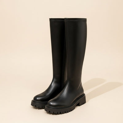 OBSIDIAN LUG KNEE BOOT