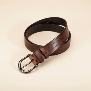 HERITAGE HORSESHOE LEATHER BELT