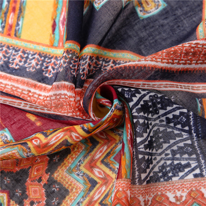 TRIBAL FLAG OVERSIZED SCARF