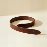 VEGETABLE-TANNED LEATHER BELT STRAP