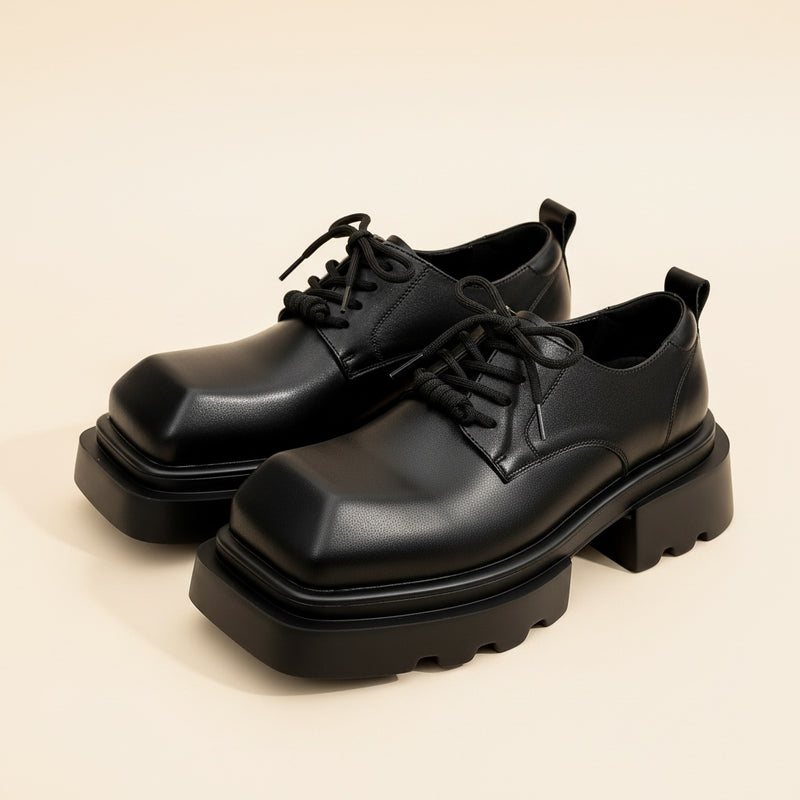 SQUARE-TOE LUG DERBY