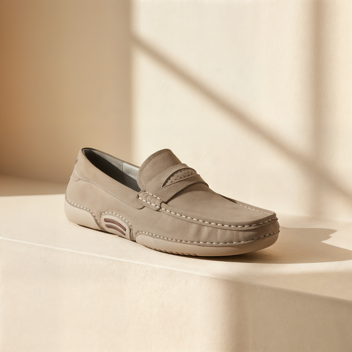 SAND SUEDE PENNY LOAFER