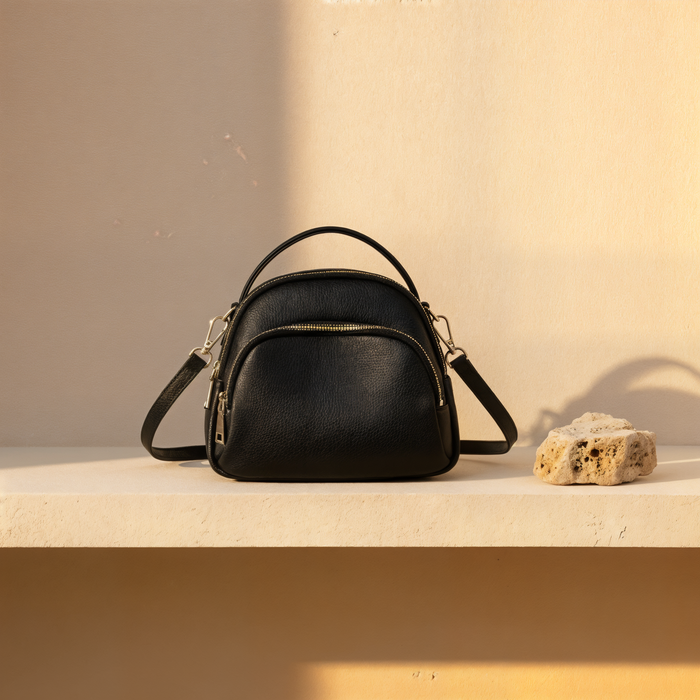 PEBBLED DOME CROSSBODY BAG