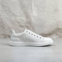 PEBBLED LEATHER COURT SNEAKER