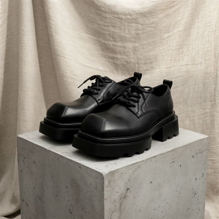 SQUARE-TOE LUG DERBY