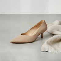 BLUSH POINTED KITTEN HEEL PUMP