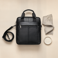 VERTICAL EXECUTIVE LEATHER BRIEFCASE
