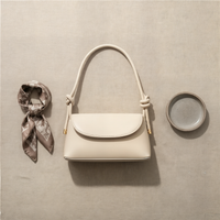 KNOT HANDLE STRUCTURED SHOULDER BAG