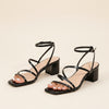 CROSSOVER STRAP BLOCK HEEL SANDAL