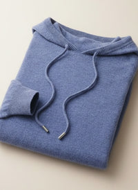 MERINO HOODED PULLOVER KNIT