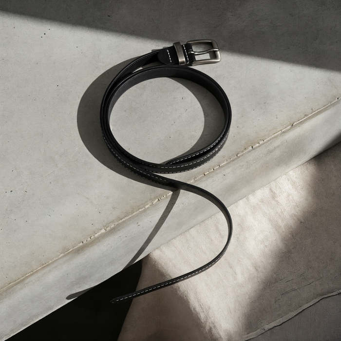 DOUBLE WRAP MINIMAL LEATHER BELT
