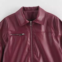 WINE SHOT LEATHER JACKET