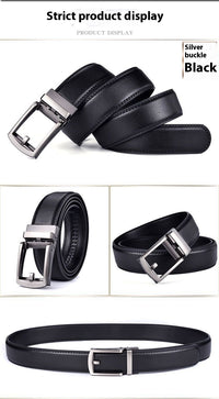 REFINED AUTO-LOCK LEATHER BELT