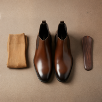 BURNISHED BROWN CHELSEA BOOT