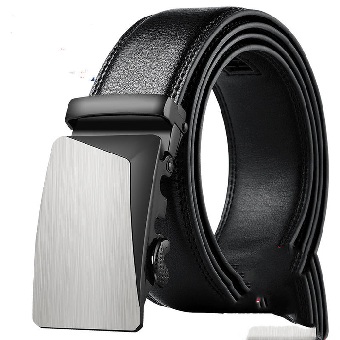 AUTOMATIC BUCKLE LEATHER BELT