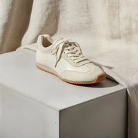 IVORY SUEDE LOW-TOP TRAINER