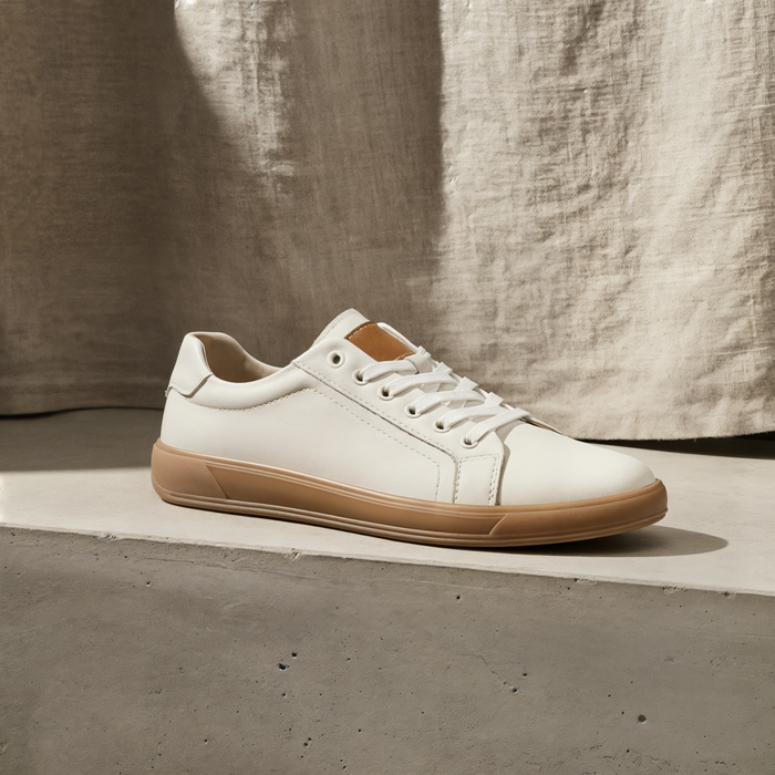 IVORY LEATHER LOW SNEAKER