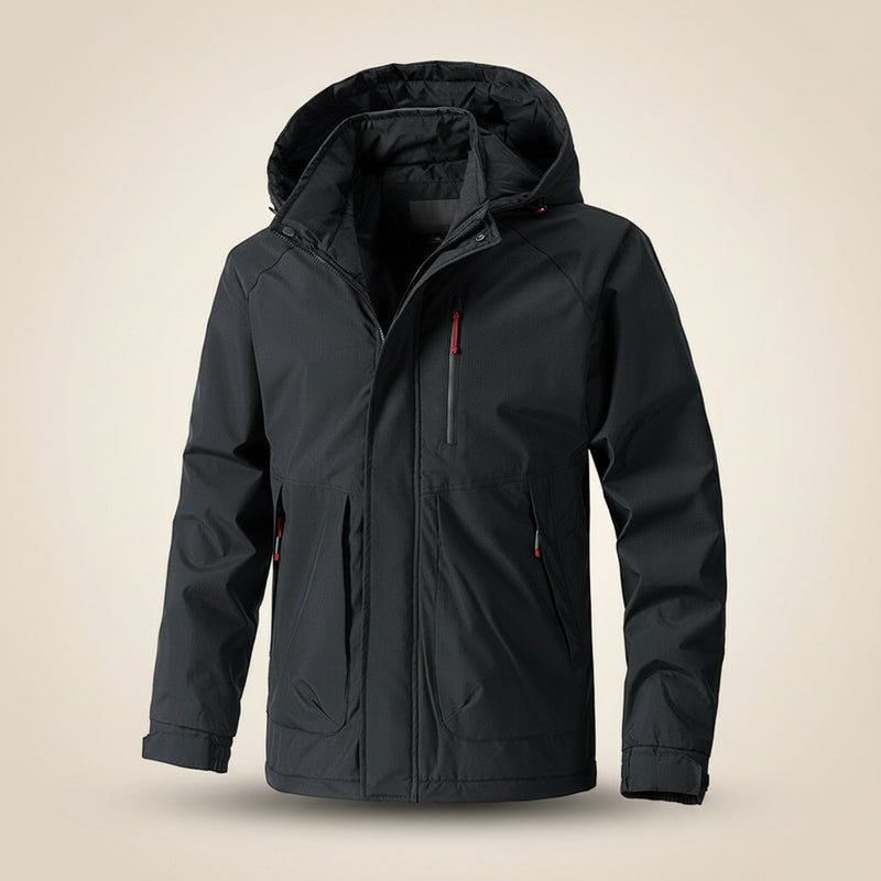 TECHNICAL HOODED SHELL JACKET