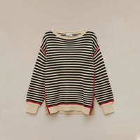 BRETON STRIPE RELAXED CREW KNIT