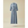 SLATE SILK SHIRT DRESS