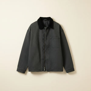 WASHED CANVAS CHORE JACKET