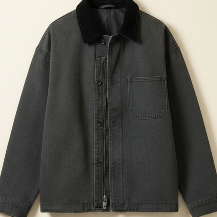 WASHED CANVAS CHORE JACKET