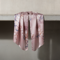 PAINTED MAGNOLIA SILK SCARF