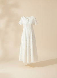 BRODERIE ANGLAISE MIDI DRESS
