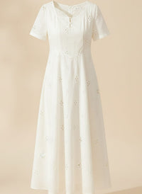 BRODERIE ANGLAISE MIDI DRESS