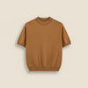 SILK BLEND MOCK NECK KNIT