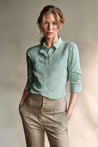 COTTON TENCEL CHECK SHIRT