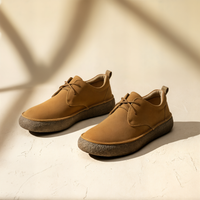 TAN SUEDE CREPE DERBY