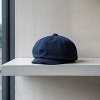 NAVY EIGHT-PANEL CANVAS CAP