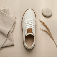 IVORY LEATHER LOW SNEAKER
