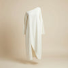 IVORY LINEN ASYMMETRIC MIDI DRESS