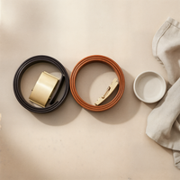 BRASS ROLLER TOP-GRAIN BELT