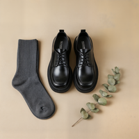 CHUNKY PLATFORM LEATHER DERBY