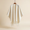 IVORY BRUSHED CASHMERE BLEND CAPE