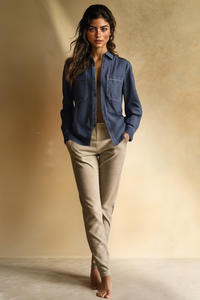 INDIGO WORKWEAR OVERSHIRT JACKET