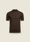 FINE-GAUGE WOOL MOCK-NECK TEE
