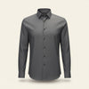 CHARCOAL WOOL TWILL SHIRT