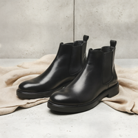 MERIDIAN MID ZIP LEATHER BOOT