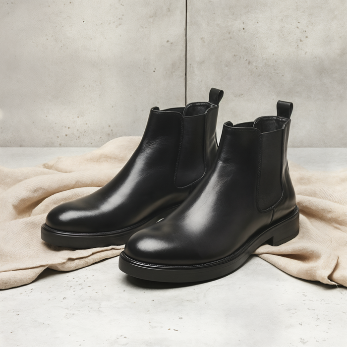 MERIDIAN MID ZIP LEATHER BOOT