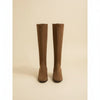 TAN SLIM SUEDE KNEE BOOT