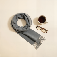 PURE WOOL FRINGE SCARF