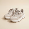 IVORY SUEDE PANEL RUNNER