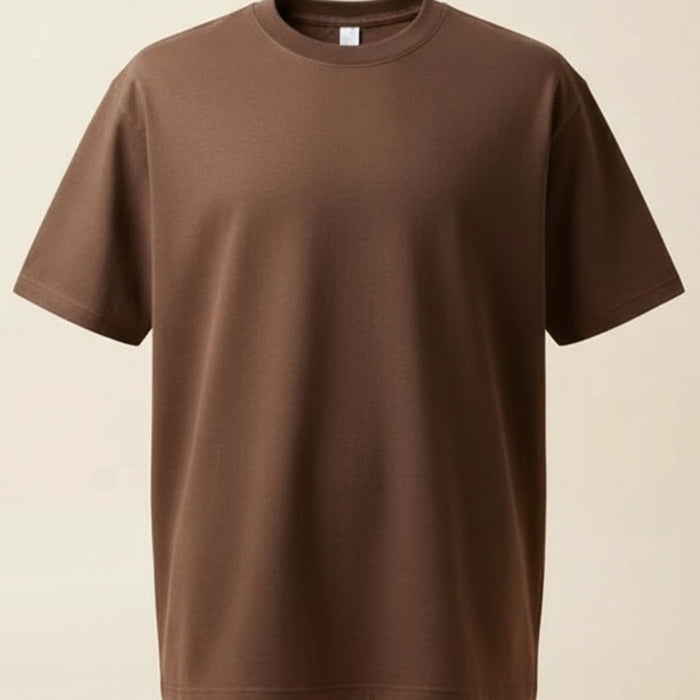 HEAVYWEIGHT CHOCOLATE CREWNECK TEE