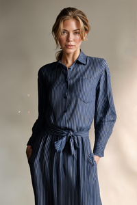 LYOCELL PINSTRIPE CHAMBRAY CO-ORD